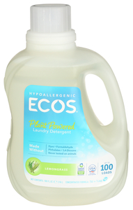 ECOS LAUNDRY DETERGENT LEMONGRASS 100OZ
