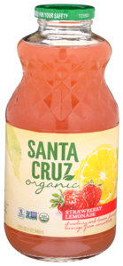 SANTA CRUZ ORGANIC LEMONADE STRAWBERRY JUICE 32OZ