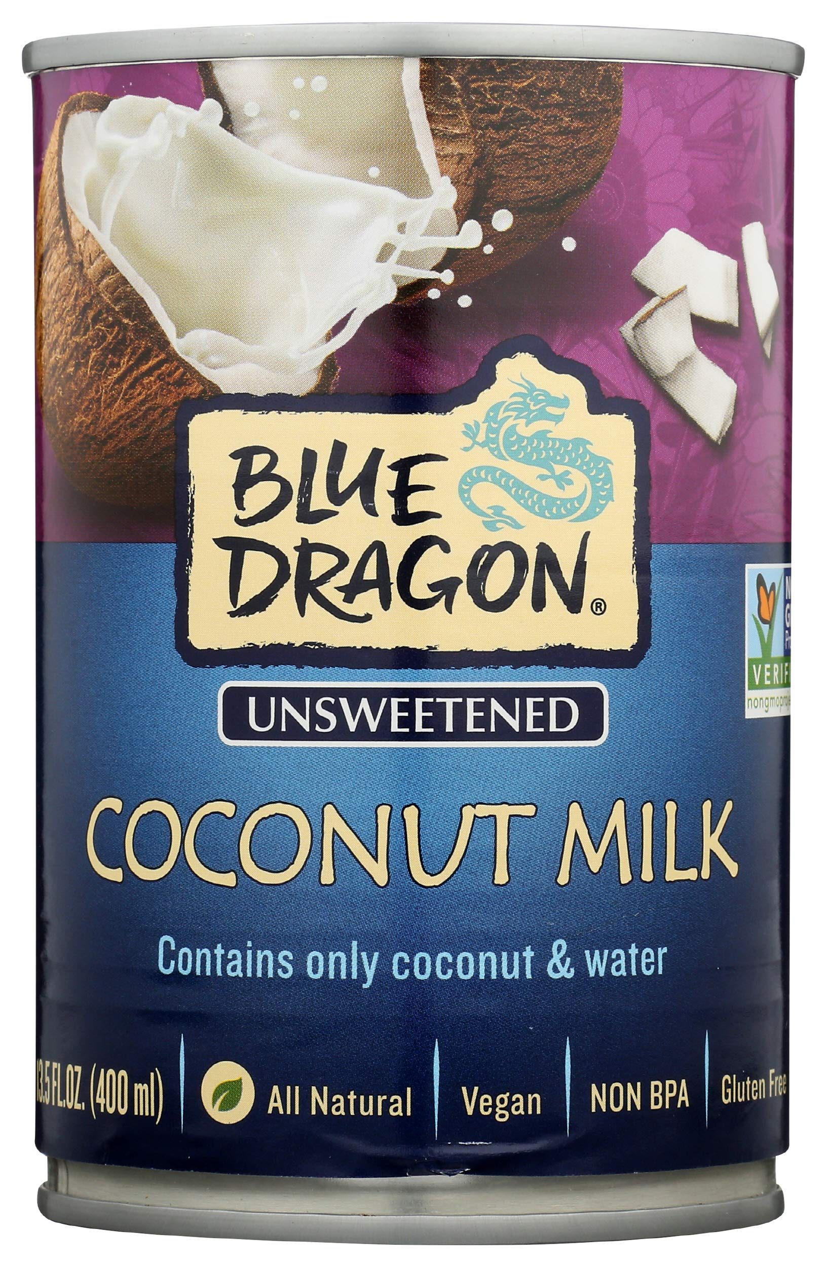 BLUE DRAGON UNSWEETENED COCONUT MILK 13.5FZ