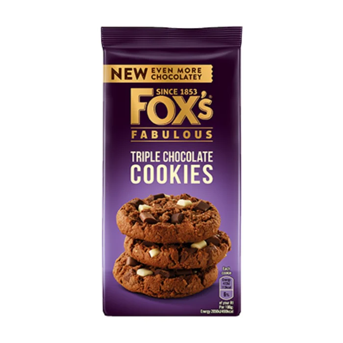 FOXS TRIPLE CHOCOLATE COOKIES 175G