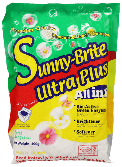 SUNNY BRITE ULTRA PLUS POWDER LAUNDRY DETERGENT 900G
