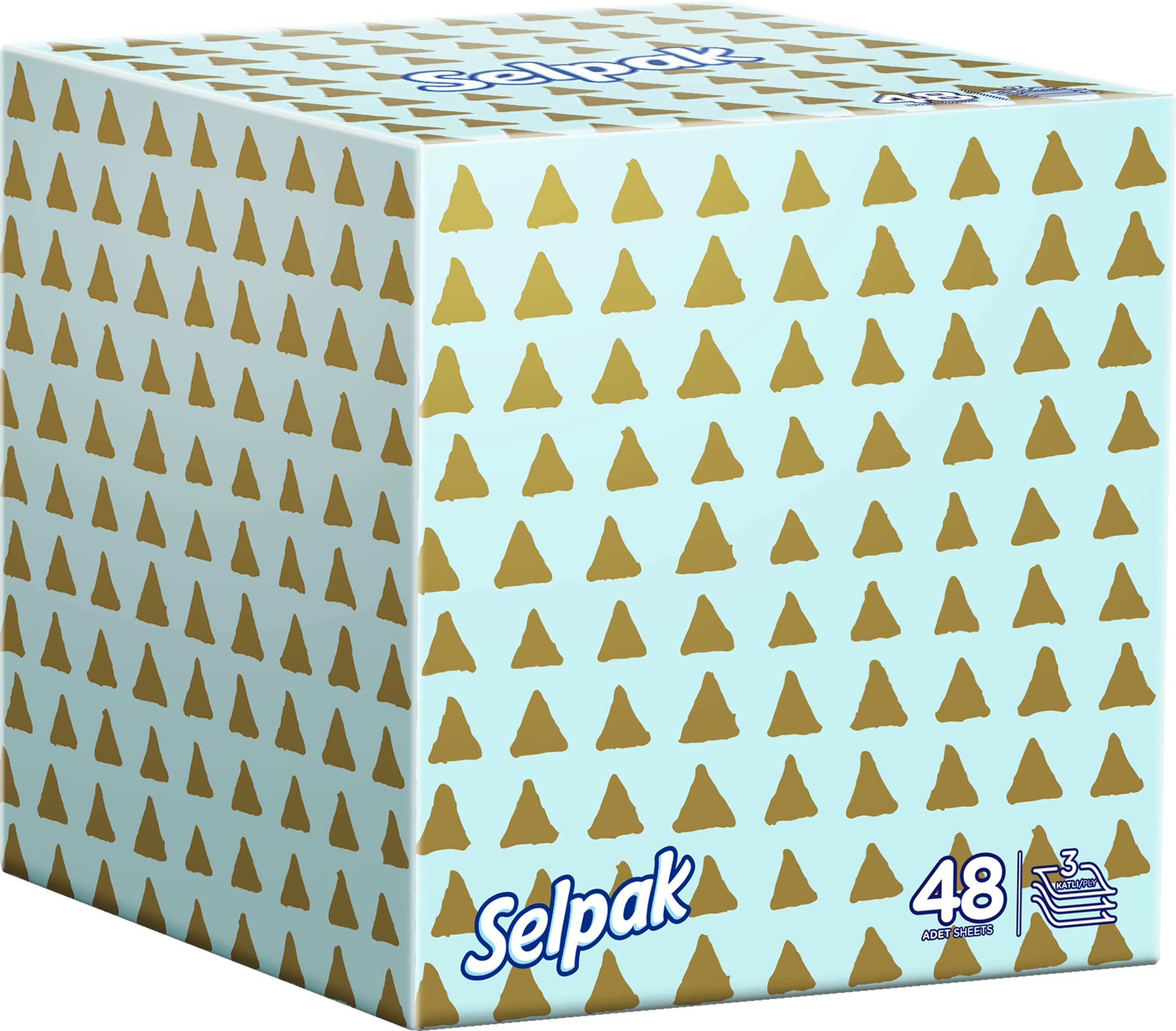 SELPAK 48CT FACIAL TISSUE BOX