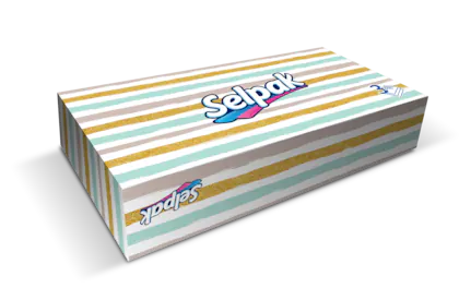 SELPAK 50CT FACIAL TISSUE BOX