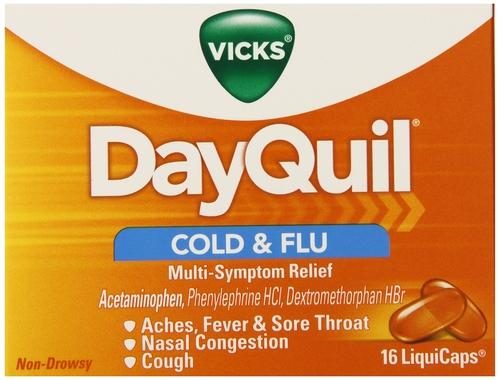 VICKS DAYQUIL COLD & FLU LIQUICAPS 16CT