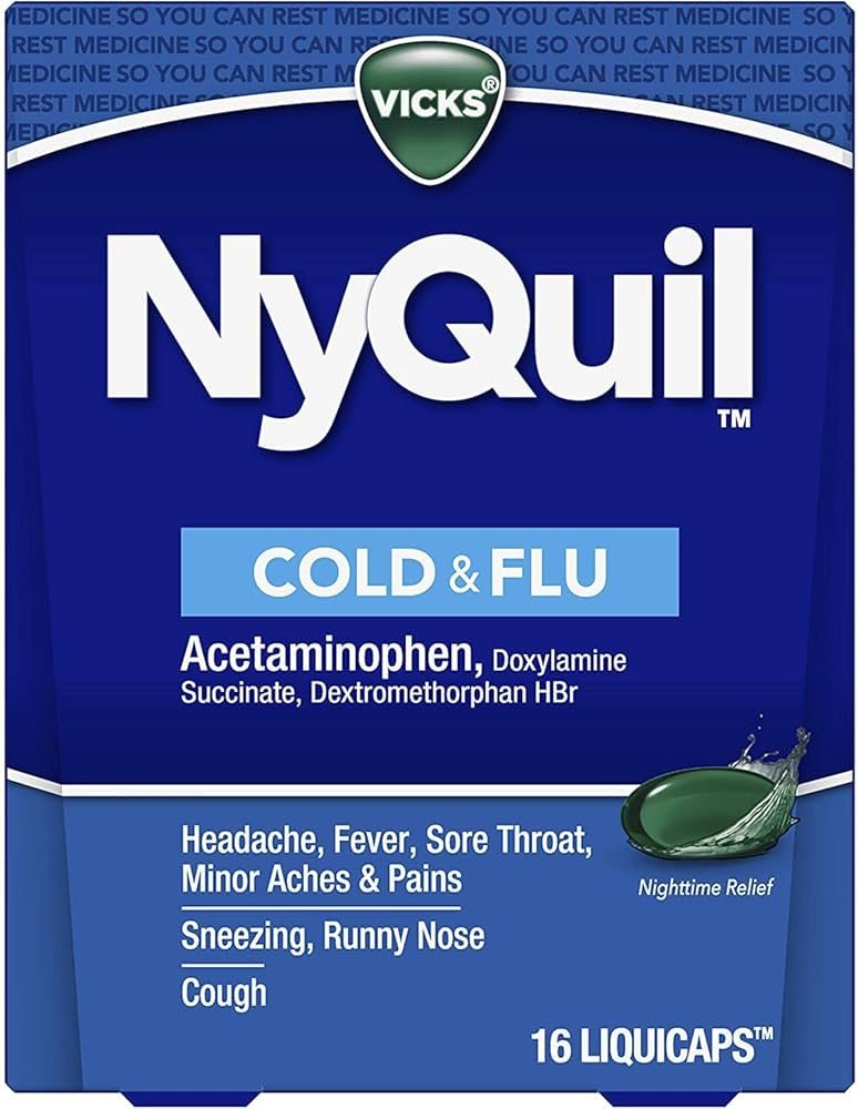 VICKS NYQUIL COLD & FLU LIQUICAPS 16CT