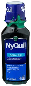 VICKS NYQUIL COLD & FLU NIGHTTIME ORIGINAL 8OZ