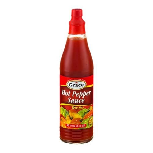 GRACE VERY HOT PEPPER SAUCE 6OZ