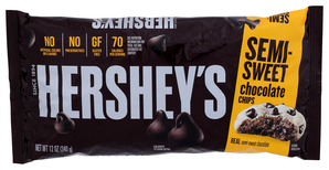 HERSHEY'S SEMI-SWEET CHOCOLATE CHIPS 12OZ