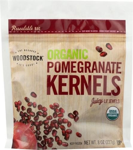 WOODSTOCK FROZEN ORGANIC POMEGRANATE KERNELS 10OZ