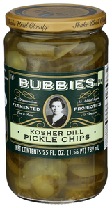 BUBBIES DILL PICKLE CHIPS 25OZ