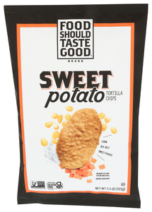 FOOD SHOULD TASTE GOOD SWEET POTATO TORTILLA CHIPS 5.5OZ