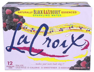 LA CROIX BLACK RAZZBERRY SPARKLING WATER 12OZ