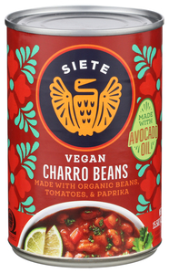 SIETE REFRIED BEANS CHARRO 15.5OZ