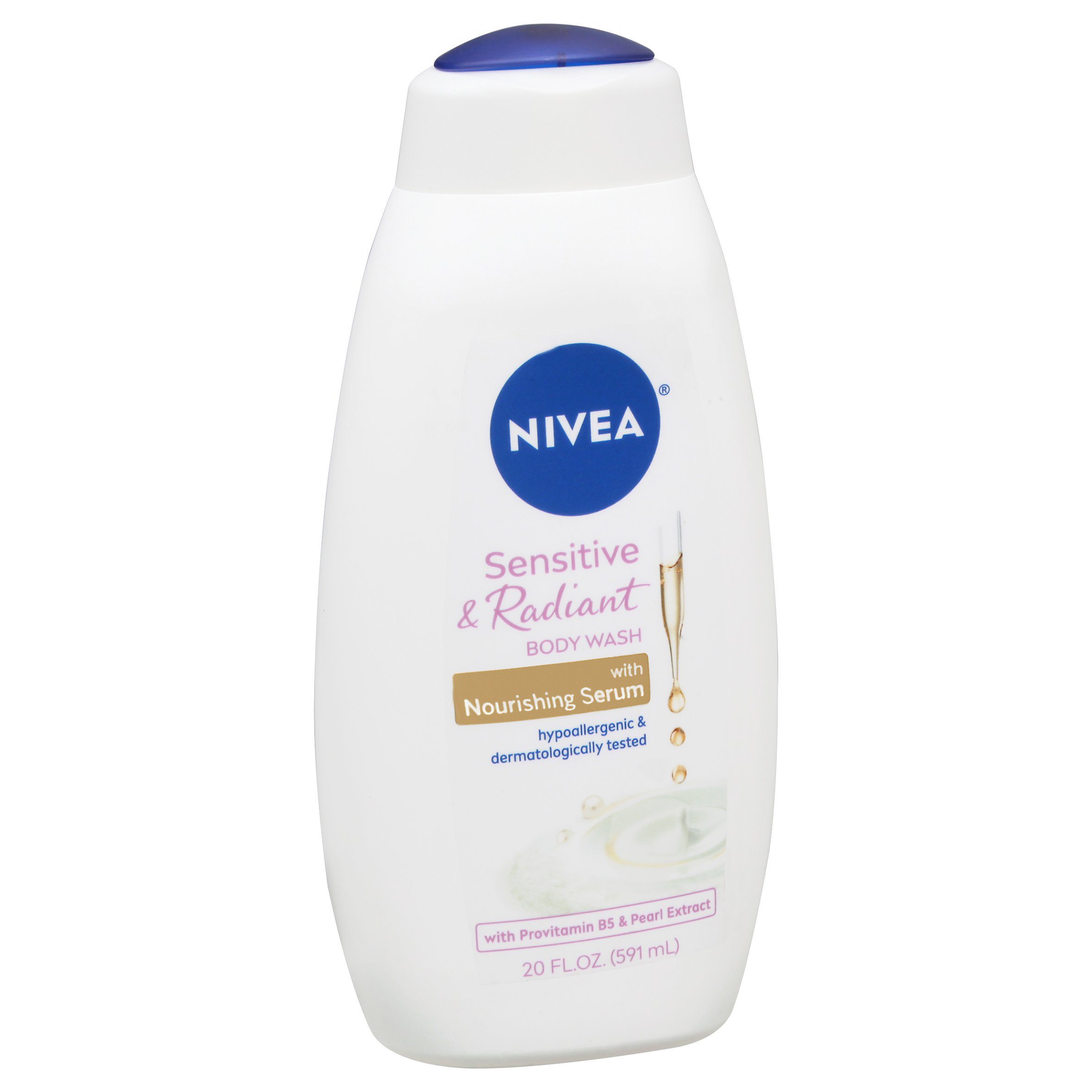 NIVEA SENSITIVE & RADIANT BODY WASH 20OZ