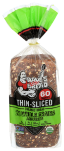 DAVES KILLER BREAD THIN SLICED 21 WHOLE GRAIN AND SEEDS 20.5OZ