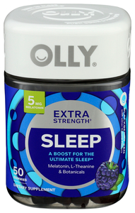 OLLY EXTRA SLEEP GUMMIES BLACKBERRY 5MG 50CT