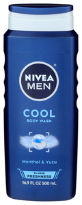 NIVEA MEN COOL BODY WASH MENTHOL & YUZU 16.9 FZ