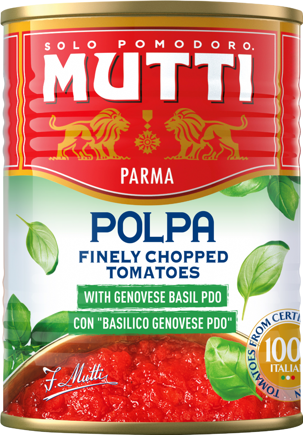 MUTTI POLPA WITH BASIL 400G