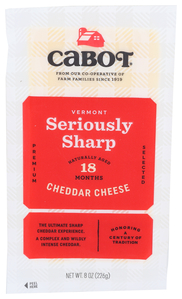 CABOT SERIOUSLY SHARP WHITE CHEDDAR 8OZ