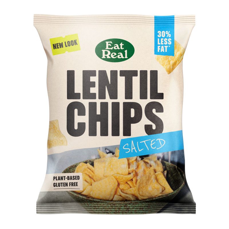 EAT REAL SALTED LENTIL CHIPS 40G