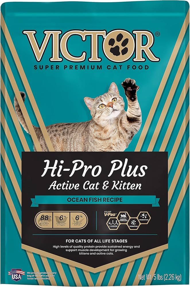 VICTOR SUPER PREMIUM HI-PRO + CAT FOOD 5LBS