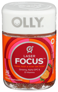 OLLY LASOR FOUCS GUMMIES BERRY TANG TANGERINES 36CT