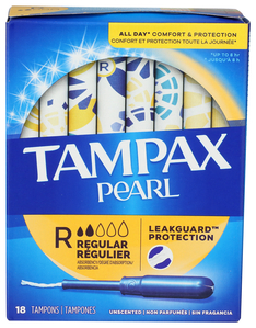 TAMPAX  PEARL REGULAR 18 CT