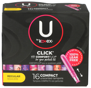 U BY KOTEX REGULAR TAMPONS 16CT