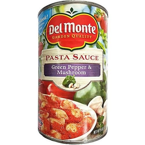 DEL MONTE GREEN PEPPER & MUSH PASTA SAUCE 24OZ