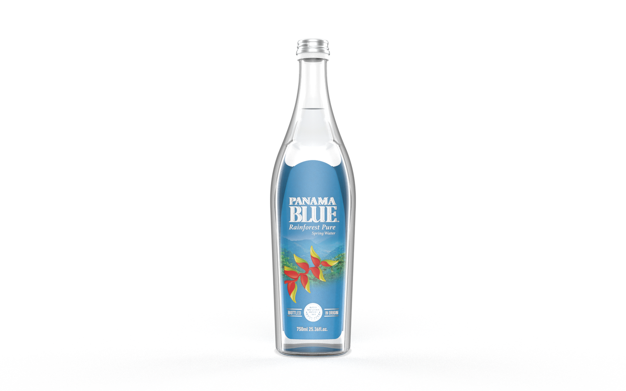 PANAMA BLUE SPRING WATER GLASS 750ML