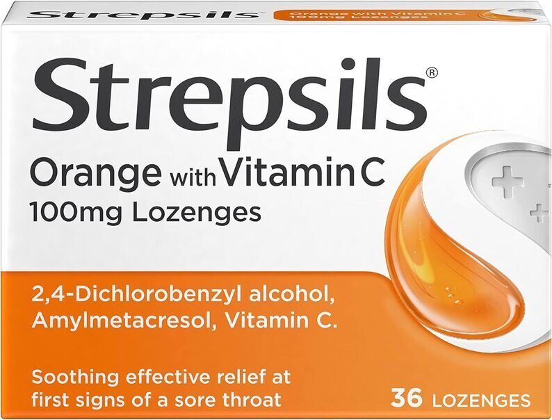 STREPSILS ORANGE & VITAMIN C 36CT