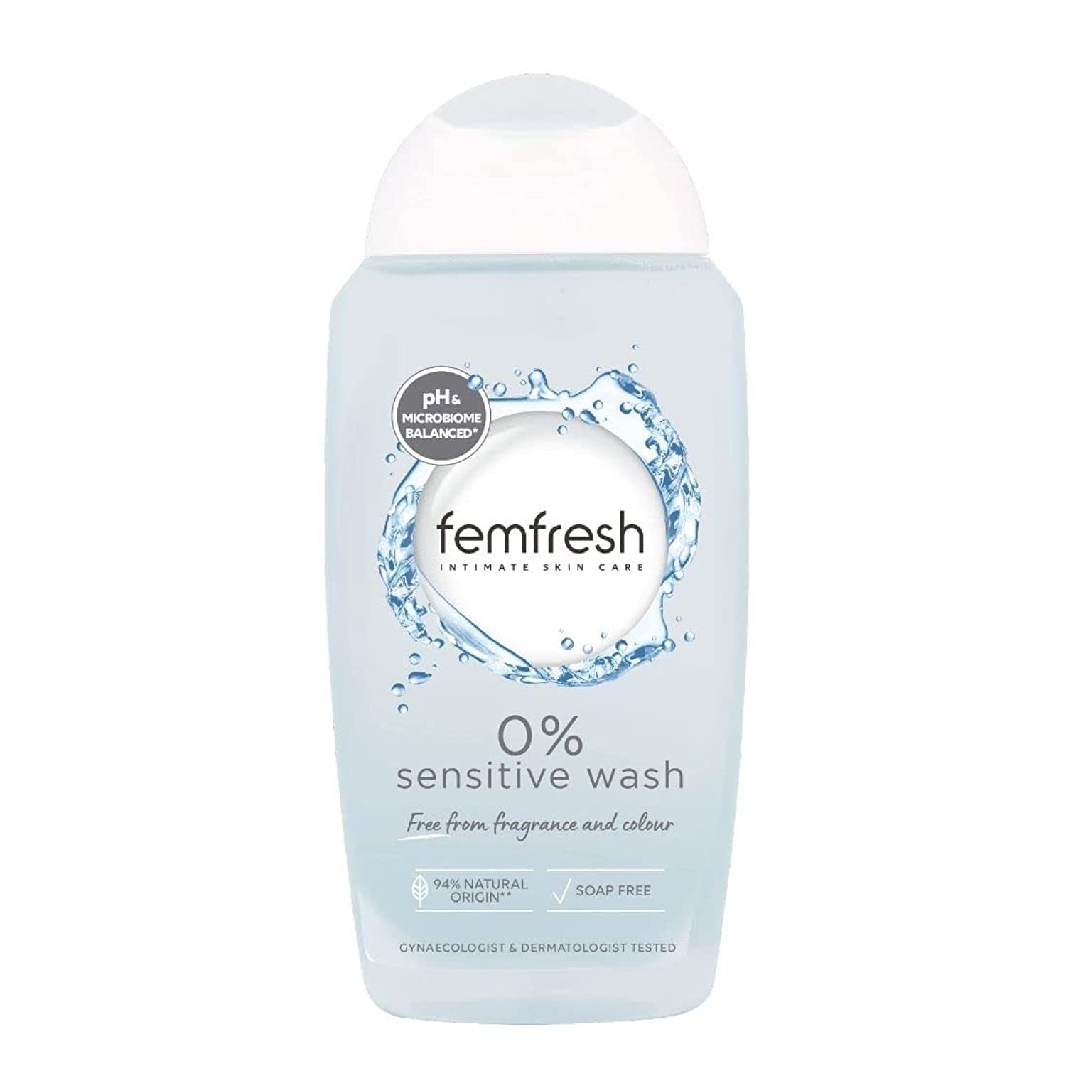 FEMFRESH 0% SENSITIVE WASH 250NML