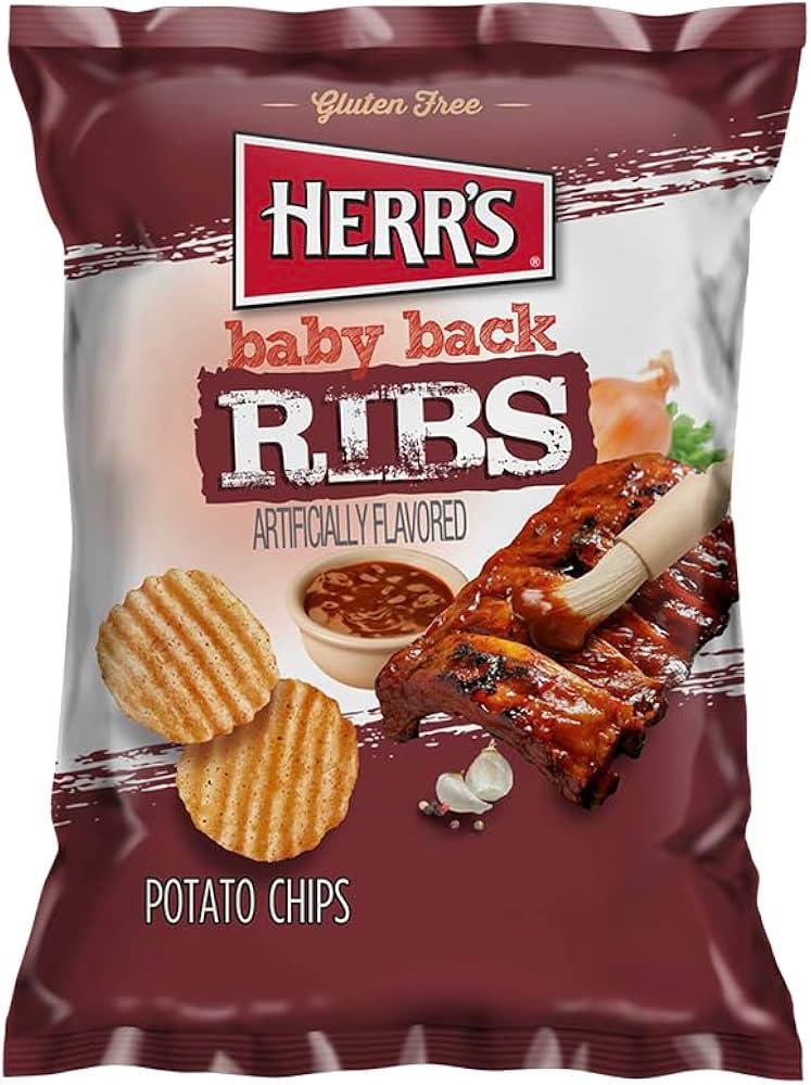 HERRS CHIPS BABY BACK RIB 7 OZ