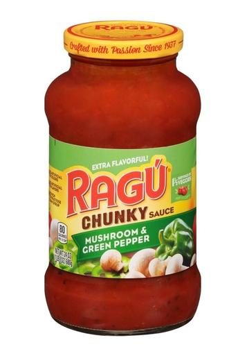 RAGU MUSHROOM & GREEN PEPPER PASTA SAUCE 24OZ