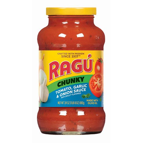 RAGU TOMATO, GARLIC & ONION SAUCE 24OZ