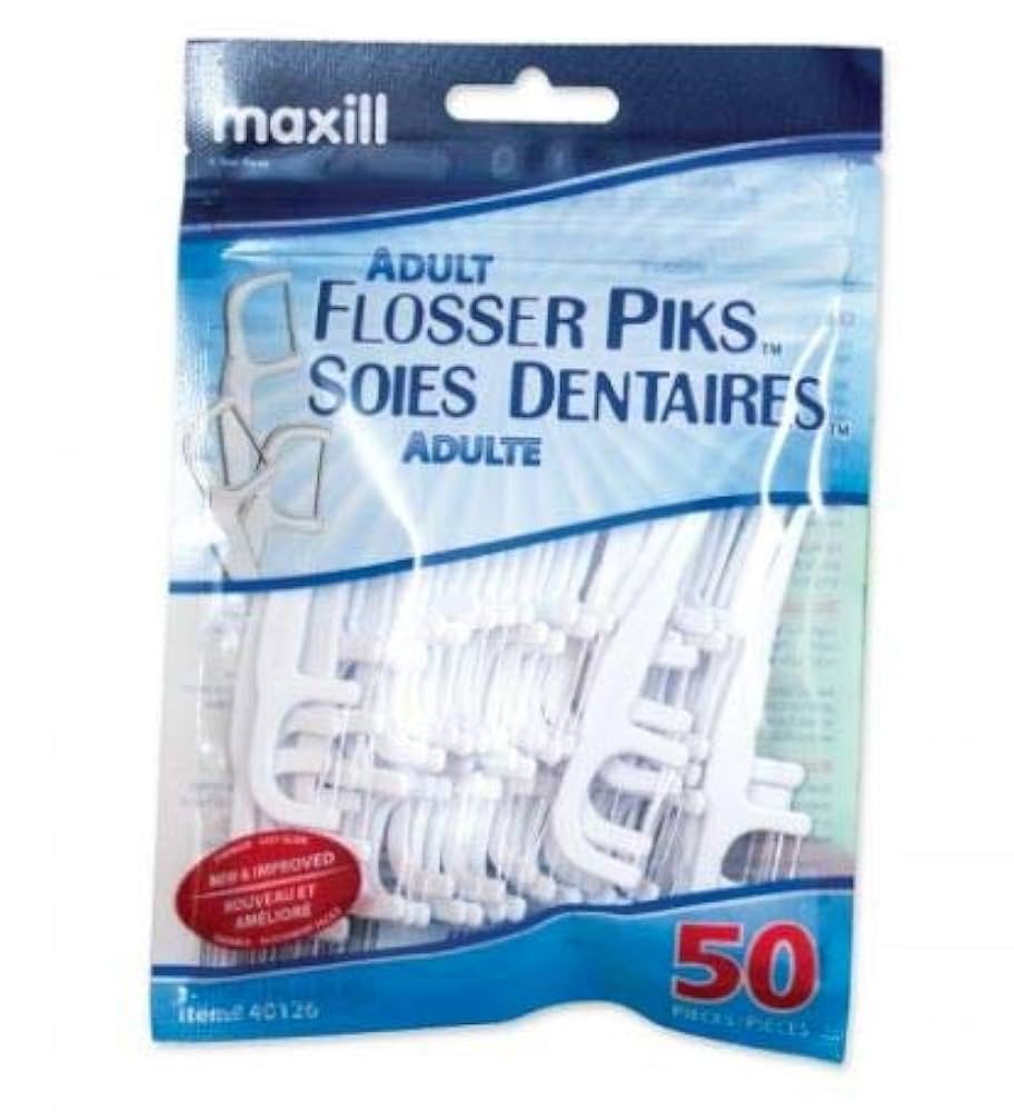 MAXILL ADULT FLOSSER PICKS 50CT