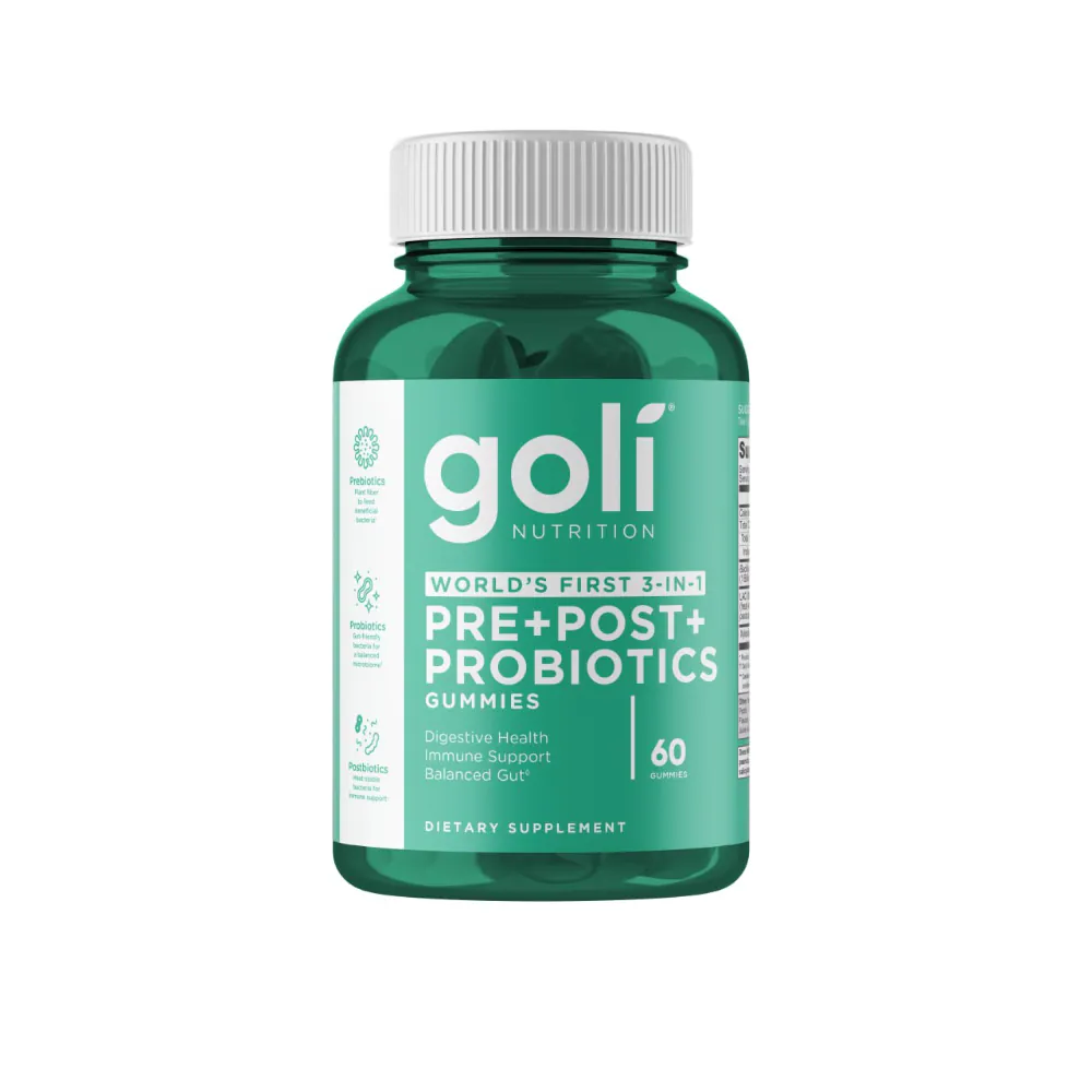 GOLI PRE POST PROBIOTICS GUMMIES 60CT