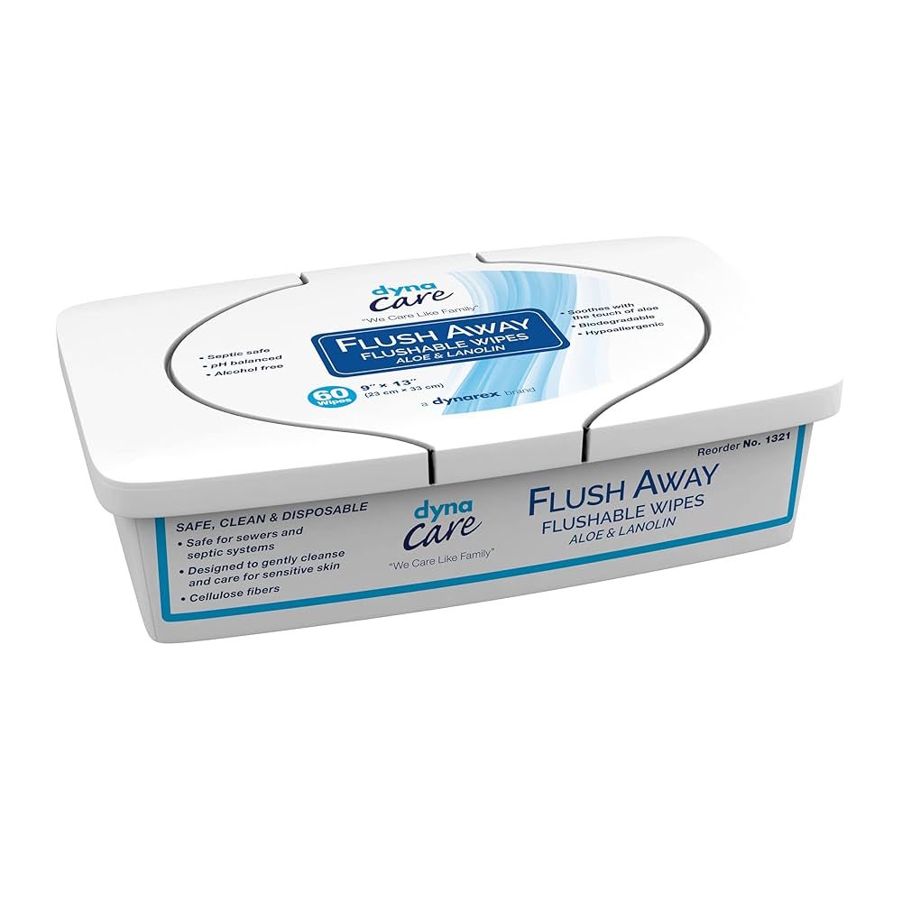 DYNACARE FLUSH AWAY WIPES