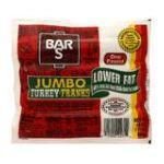 BAR S TURKEY JUMBO FRANKS 16OZ