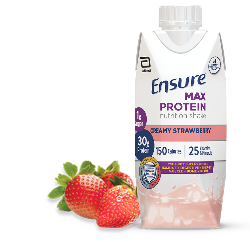 ENSURE MAX PROTEIN CREAMY STRAWBERRY 330ML
