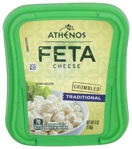 ATHENOS FETA CRUMBLES TRADITIONAL 6OZ