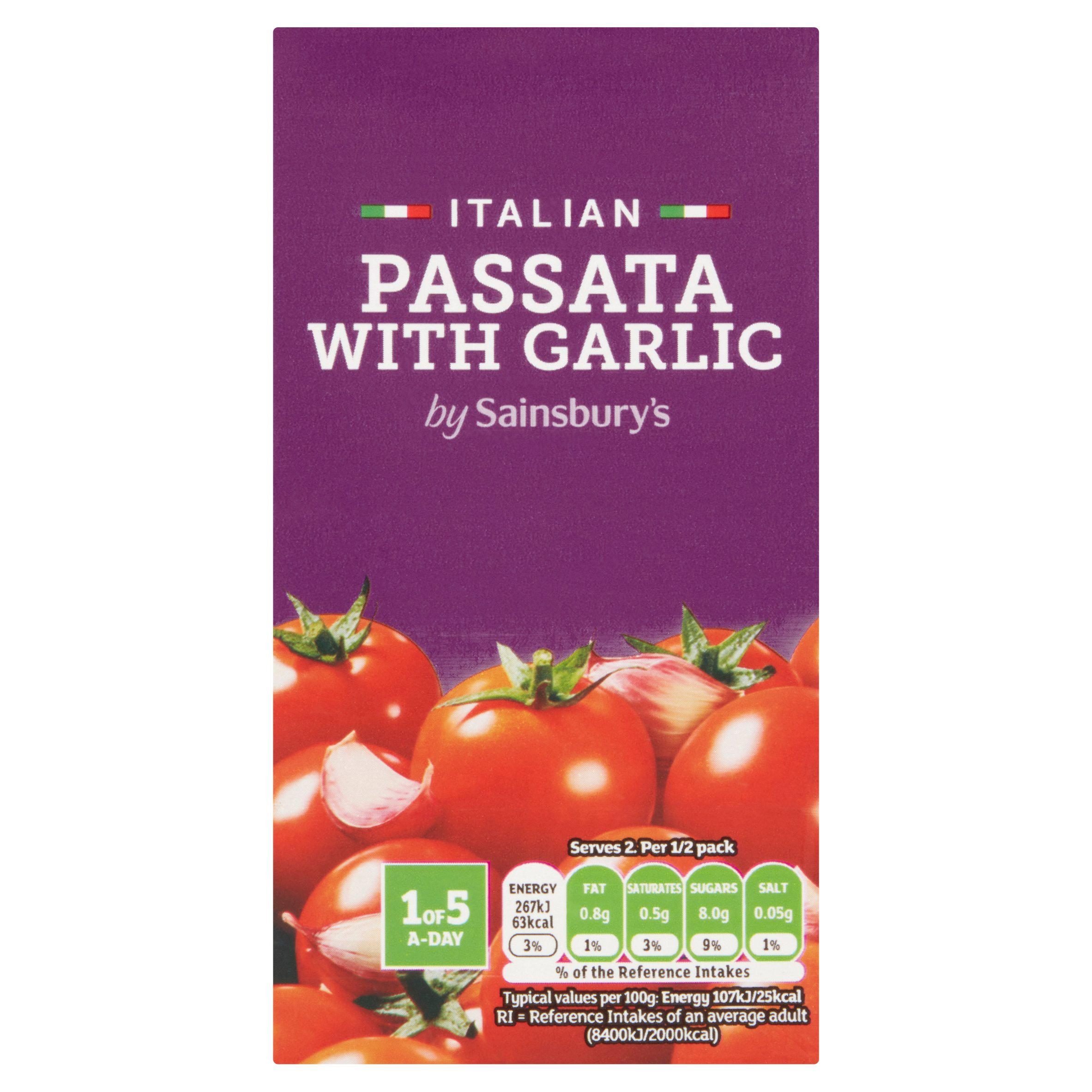 J'S PASSATA WITH GARLIC 500G
