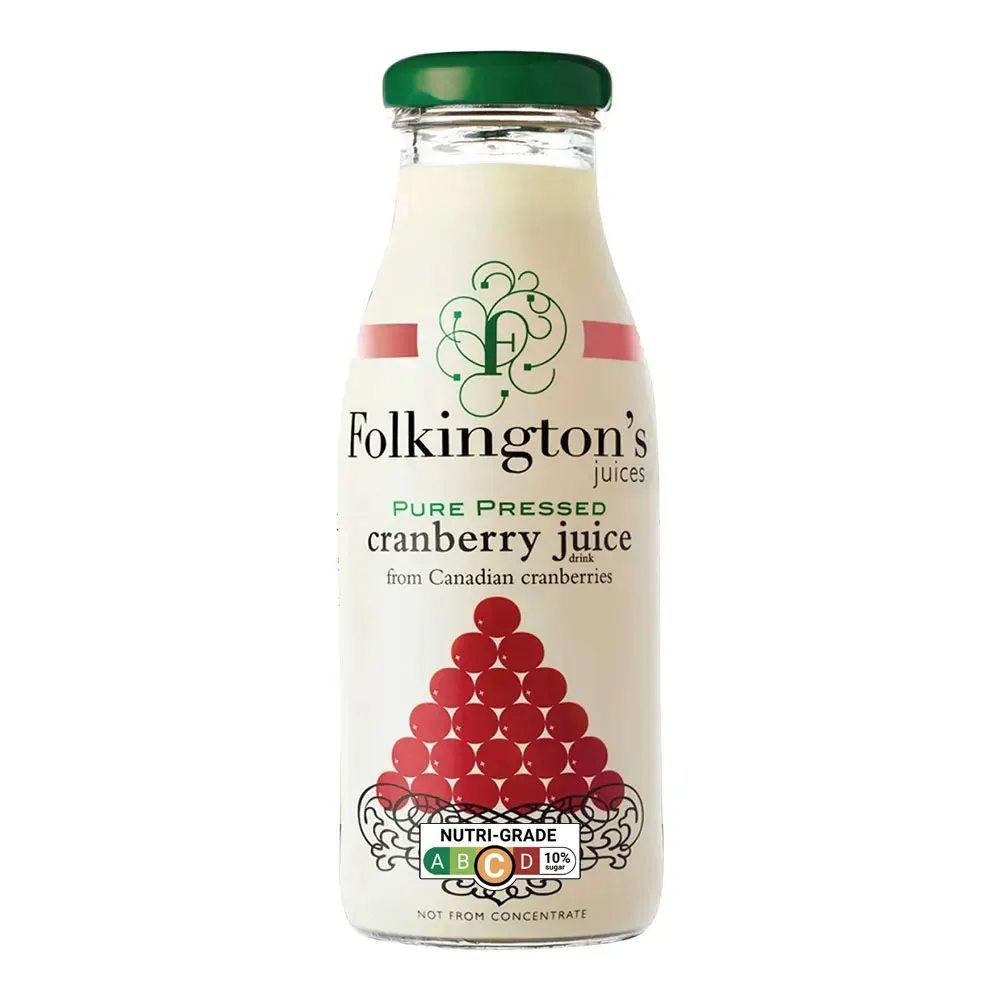 FOLKINGTONS CRANBERRY JUICE 250ML