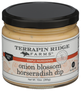 TERRAPIN RIDGE ONION BLOSSOM HORSERADISH DIP 10OZ