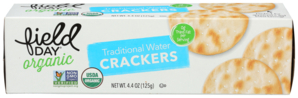 FIELD DAY ORGANIC WATER CRACKERS 4.4OZ