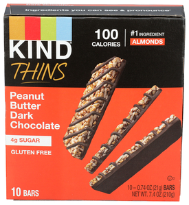 KIND DARK CHOCOLATE PEANUT BUTTER THINS 0.74OZ