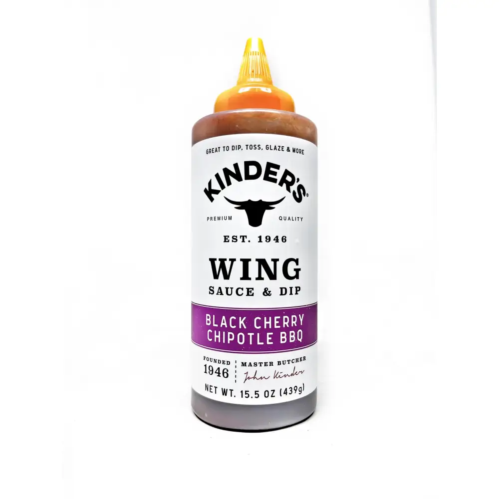 KINDER'S WING SAUCE BLACK CHERRY CHIPTOLE 15.5OZ