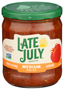 LATE JULY MEDIUM SALSA 15.5OZ