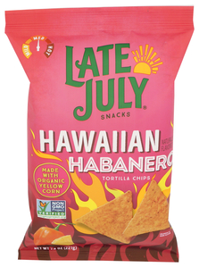 LATE JULY HAWIIAN CRAVING SPICY TORTILLA CHIPS 7.8OZ