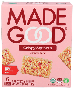 MADEGOOD STRAWBERRY SQUARE RICE CRIPSY 6OZ